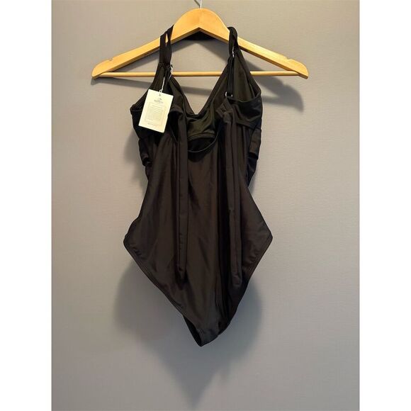 B2PRITY Women's Black Halter One Piece Swimsuit Size S - Picture 5 of 8